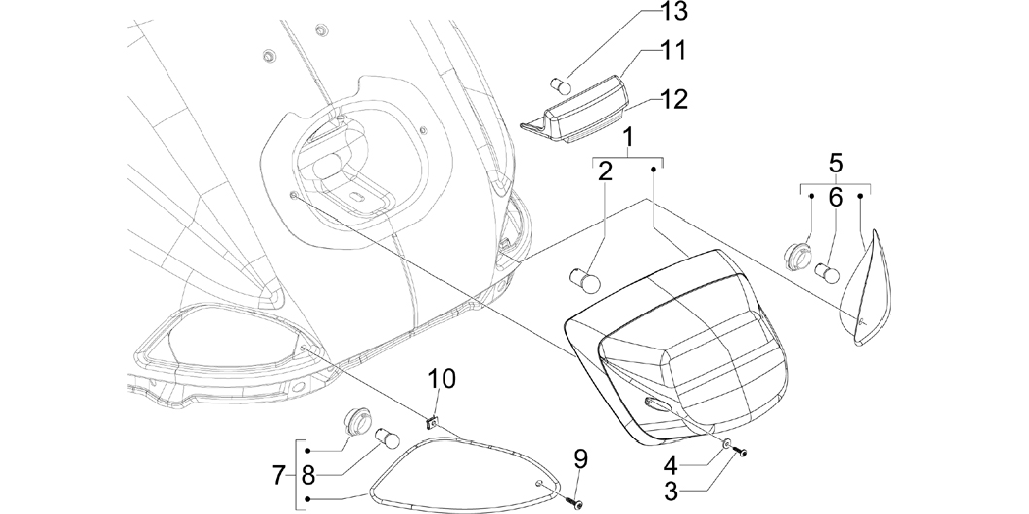 Rear headlamps - Turn signal lamps