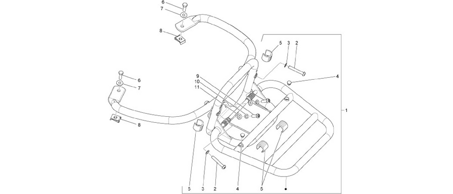Rear luggage rack