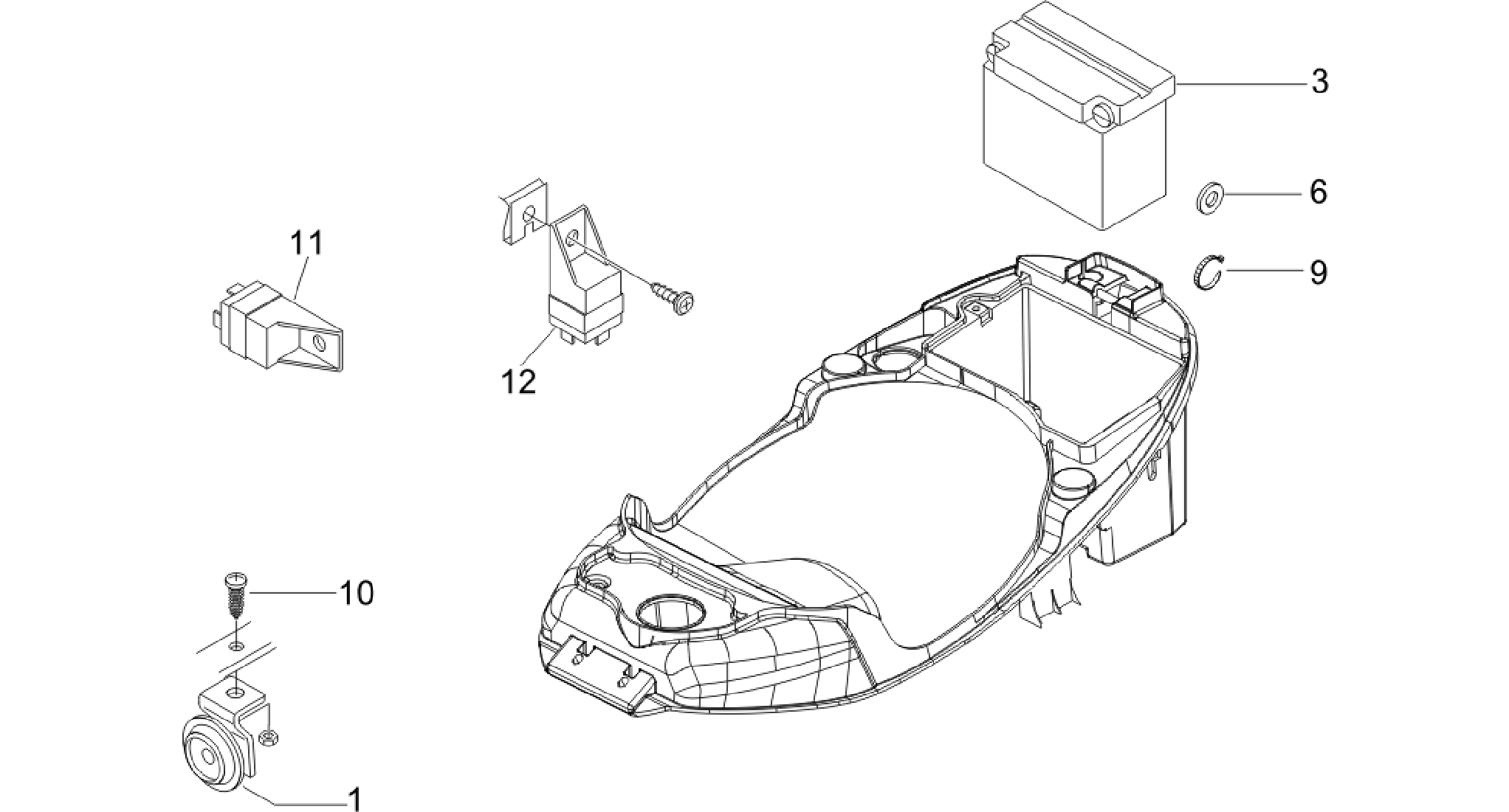Remote control switches - Battery - Horn