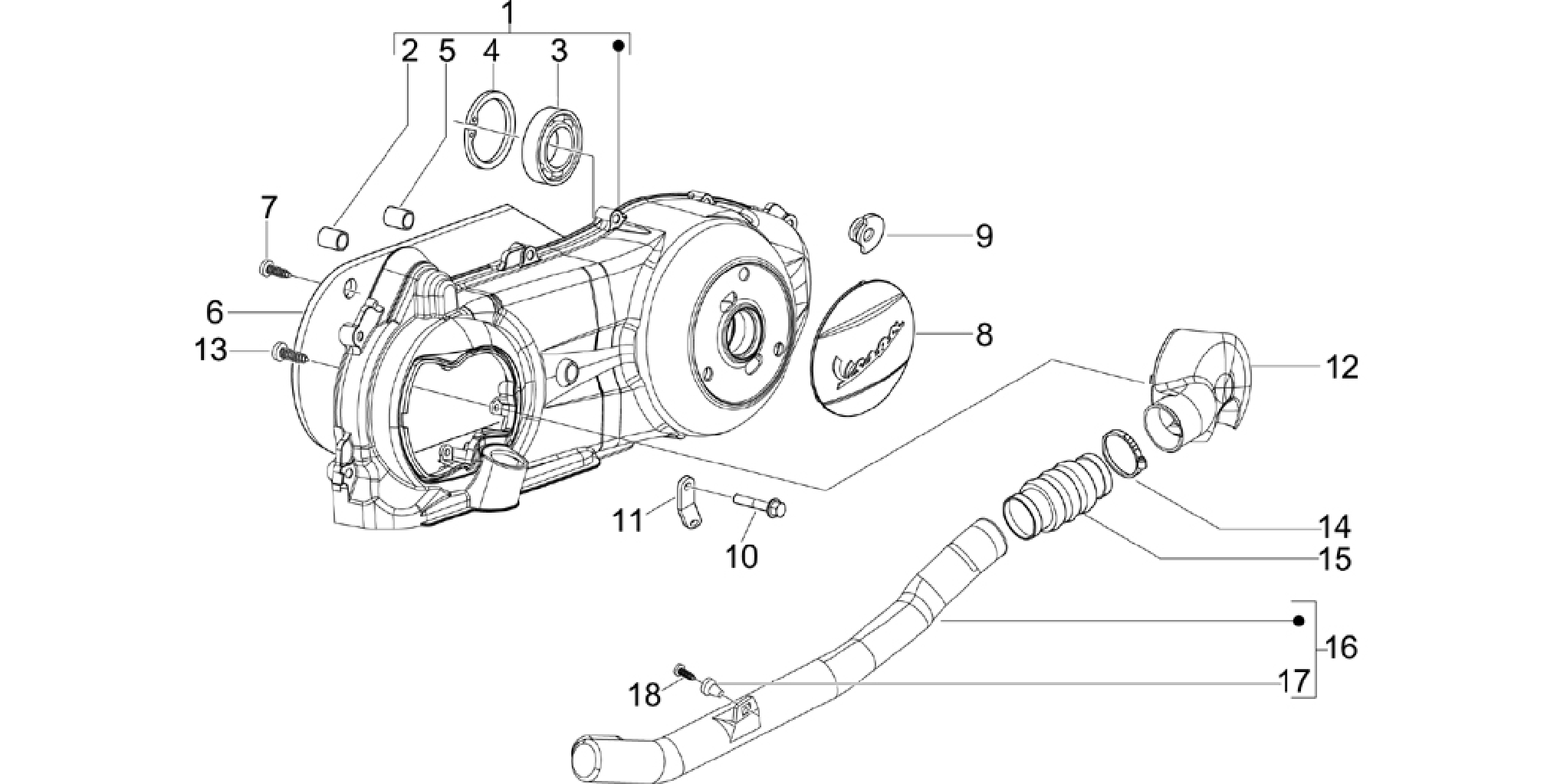 Crankcase cover - Crankcase cooling