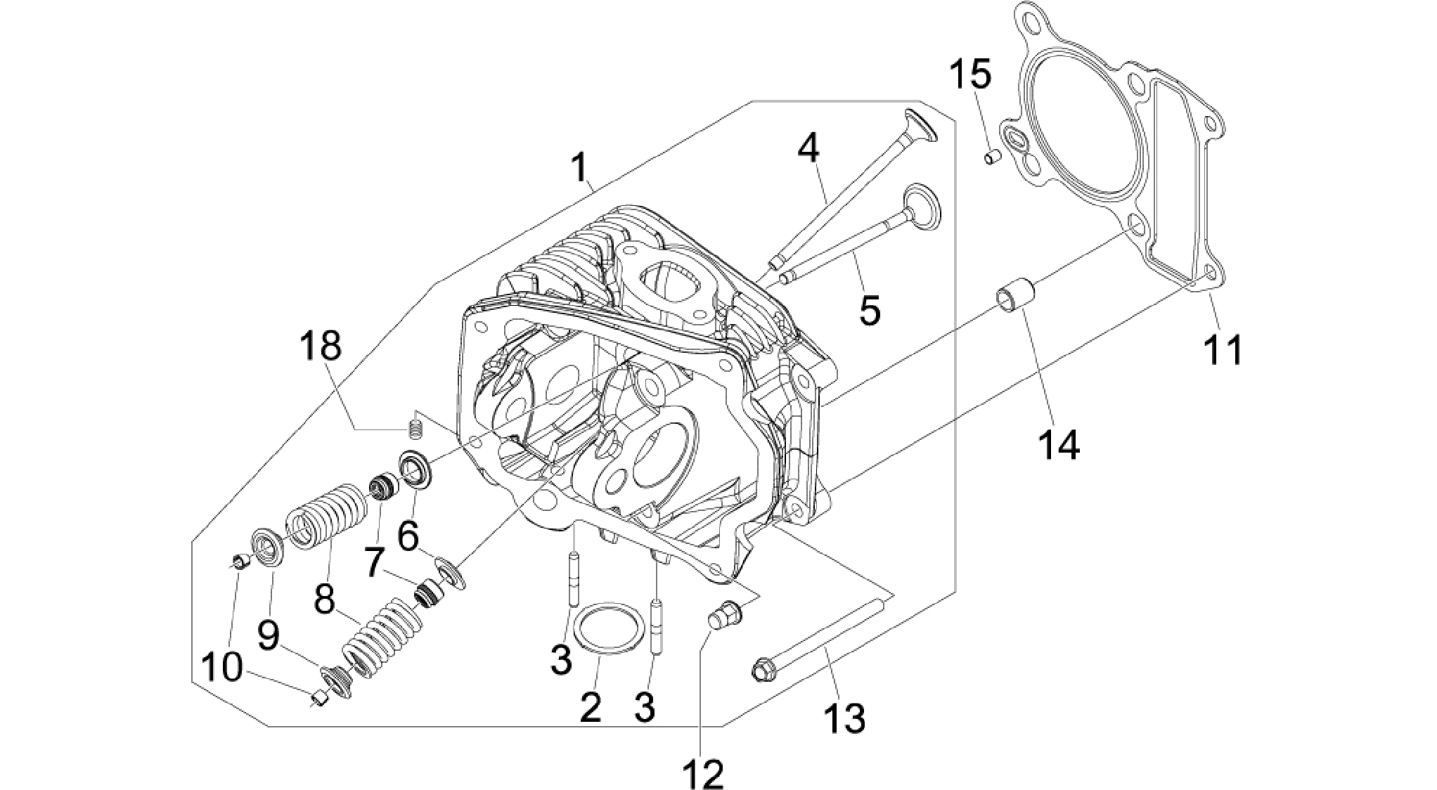 Cylinder head unit - Valve