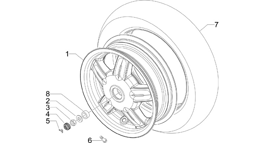 Rear wheel