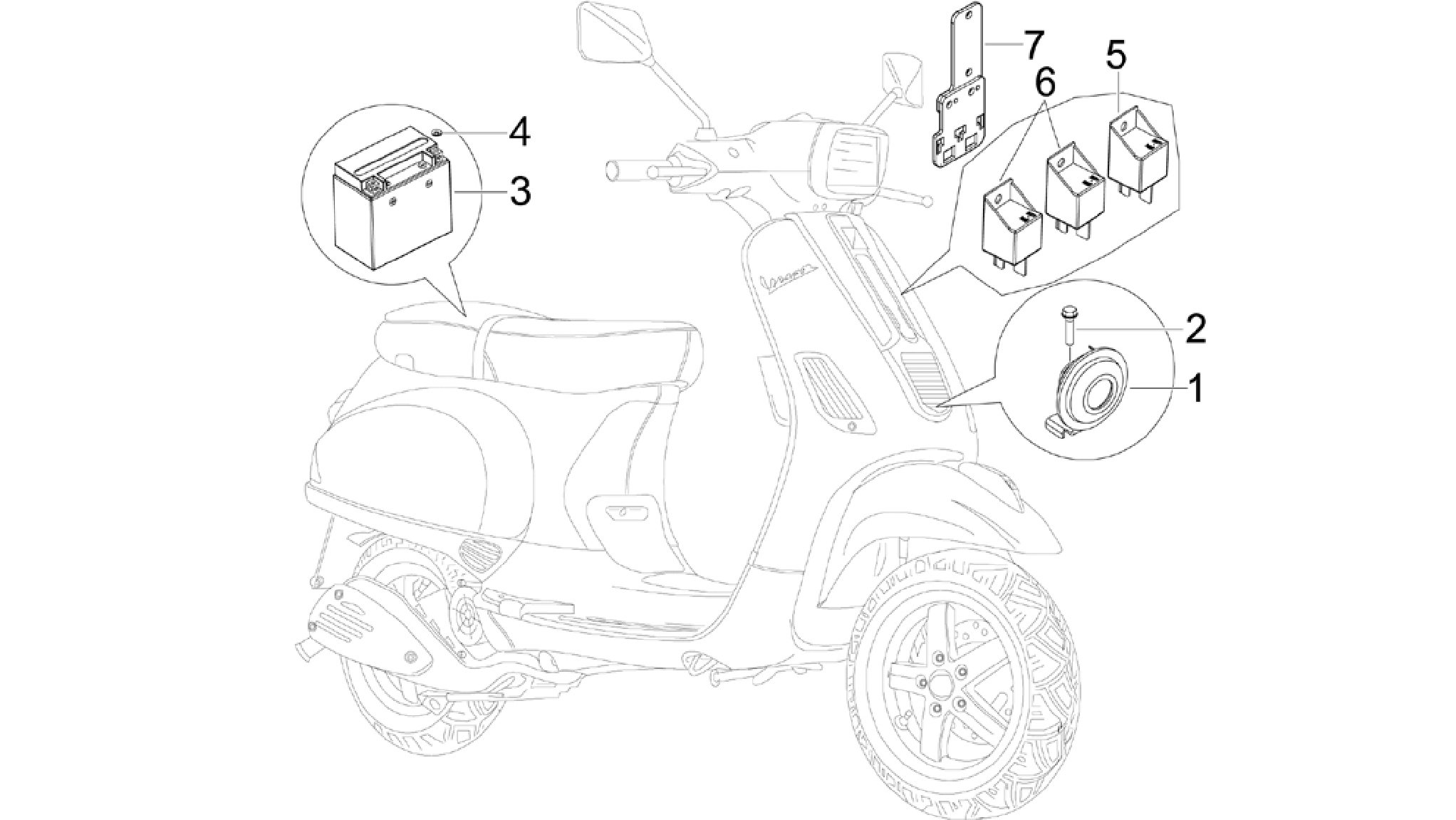 Remote control switches - Battery - Horn