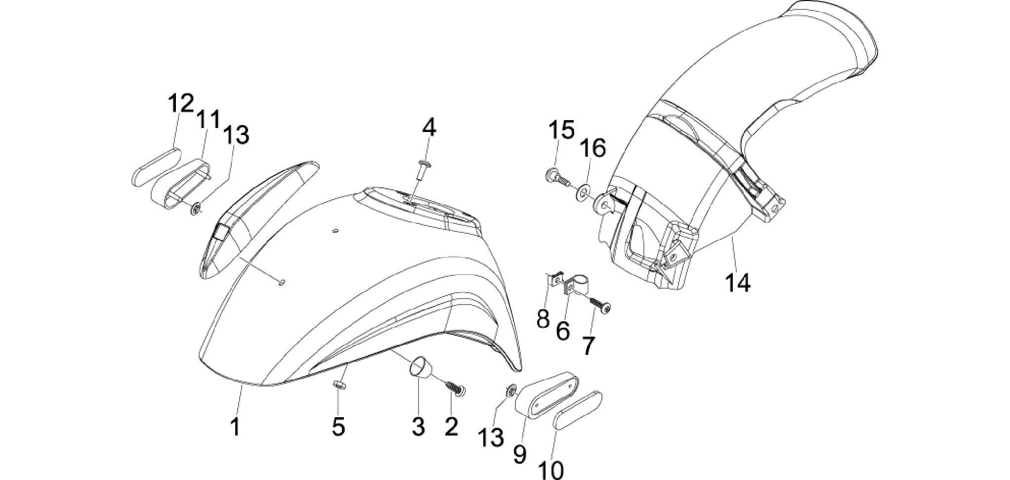 Wheel huosing - Mudguard