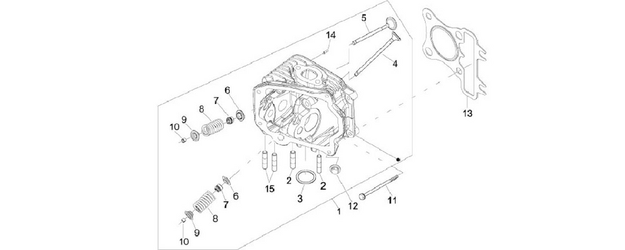 Cylinder head unit - Valve