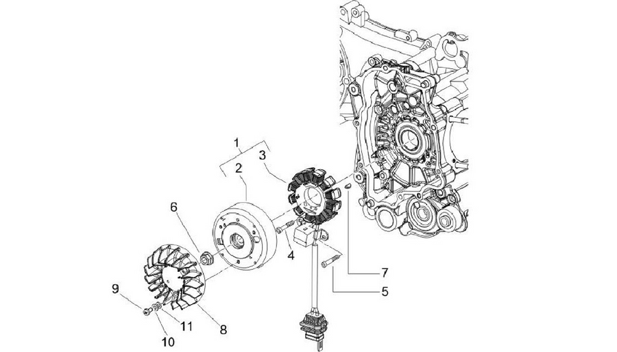 Flywheel magneto