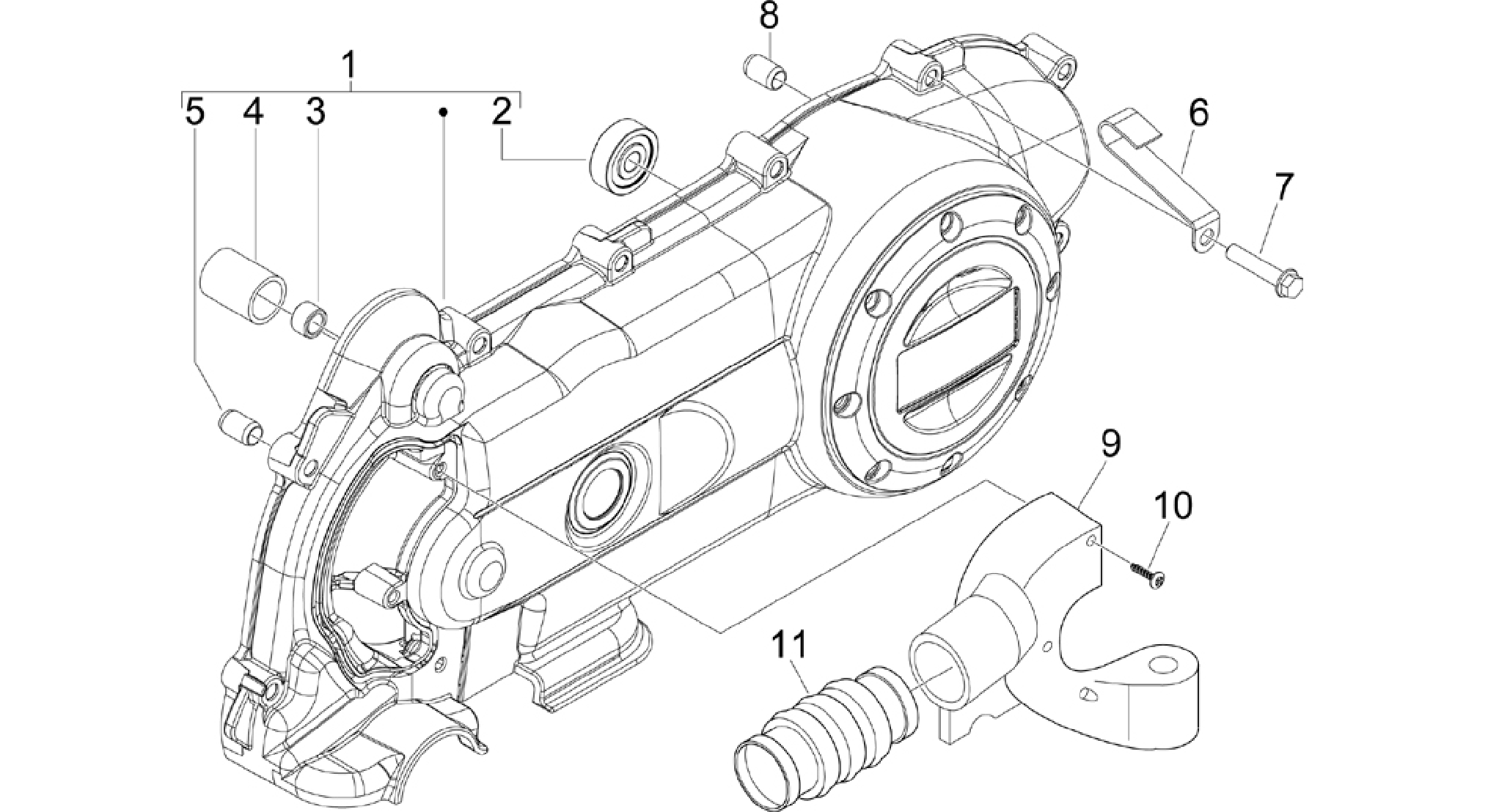 Crankcase cover - Crankcase cooling
