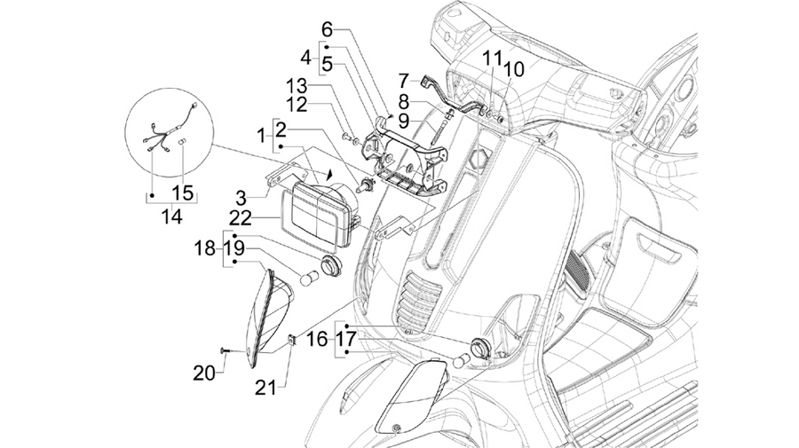 Front headlamps - Turn signal lamps