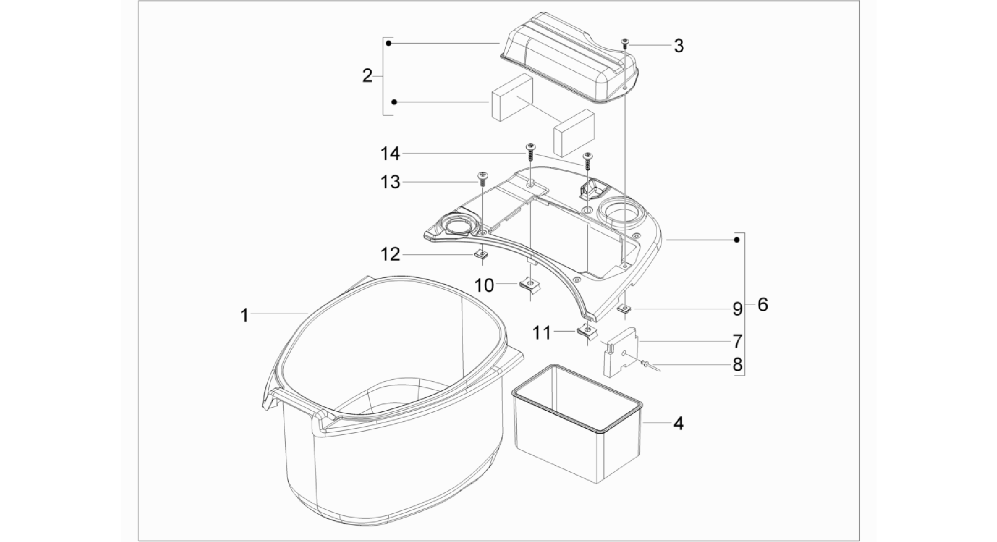 Helmet huosing - Undersaddle