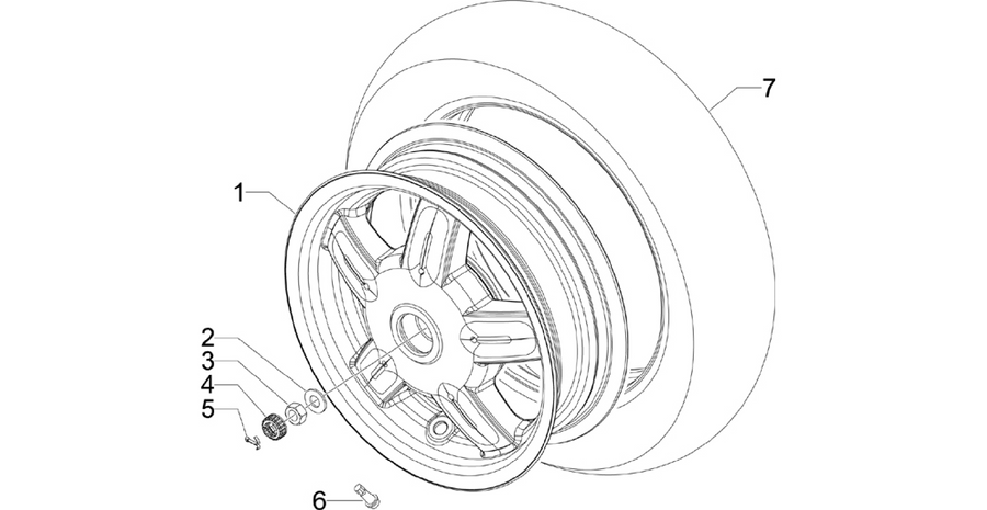 Rear wheel