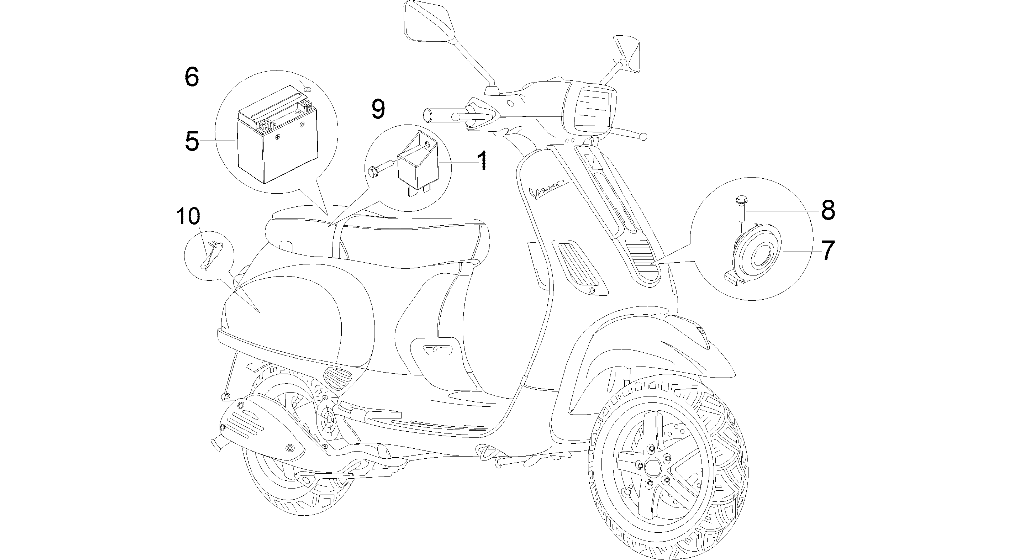 Remote control switches - Battery - Horn