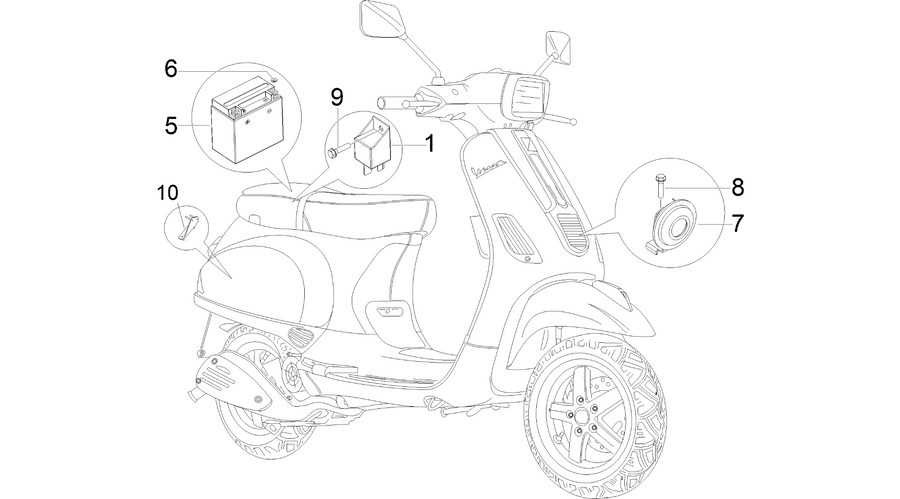 Remote control switches - Battery - Horn