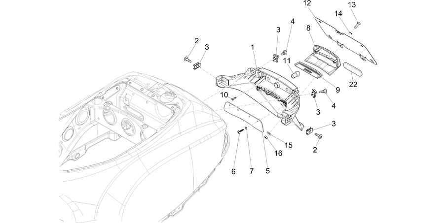 Rear cover - Splash guard
