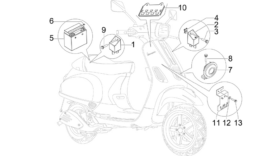 Remote control switches - Battery - Horn