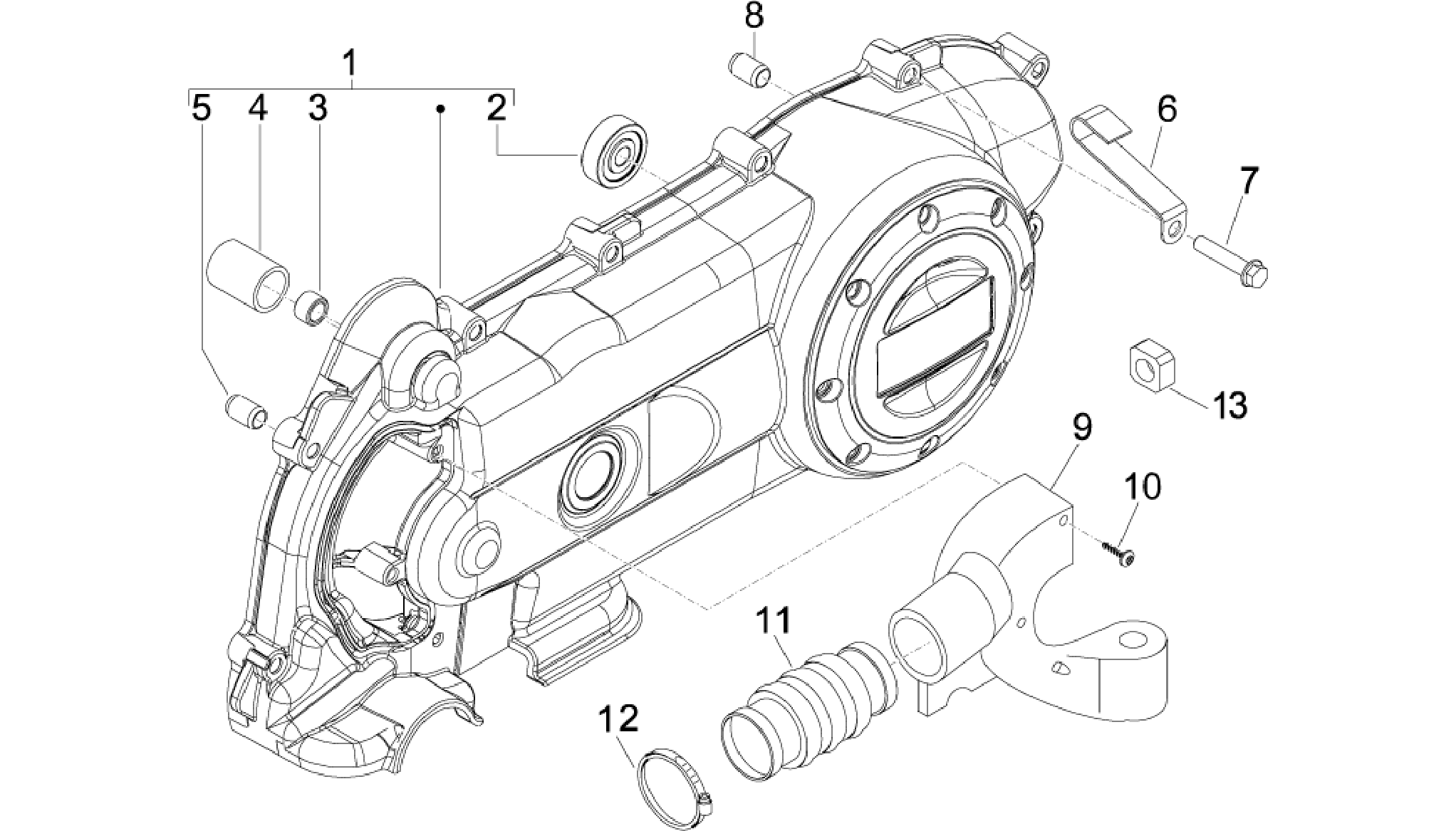 Crankcase cover - Crankcase cooling