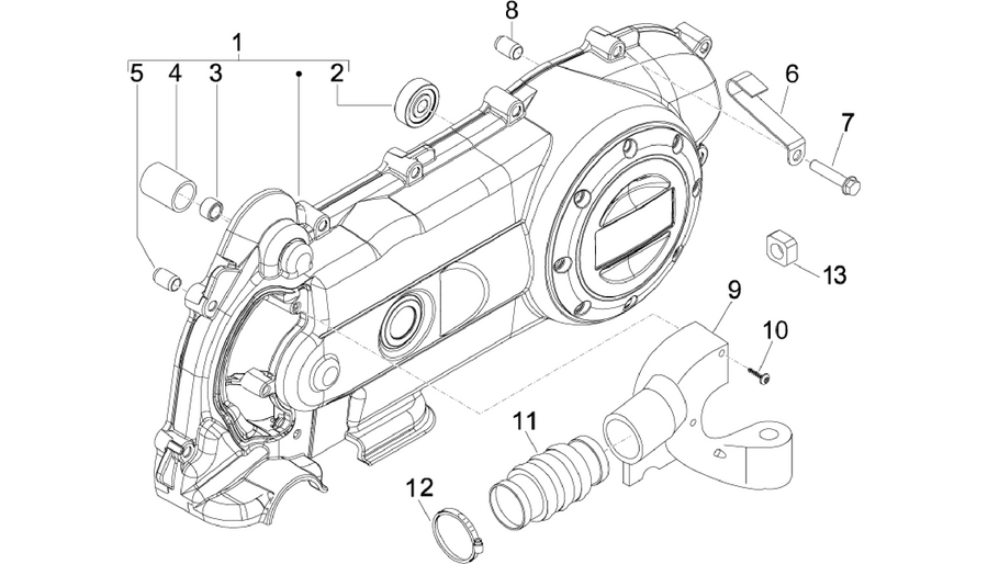 Crankcase cover - Crankcase cooling