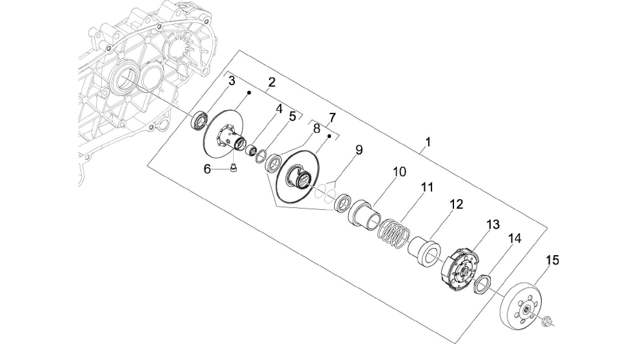 Driven pulley