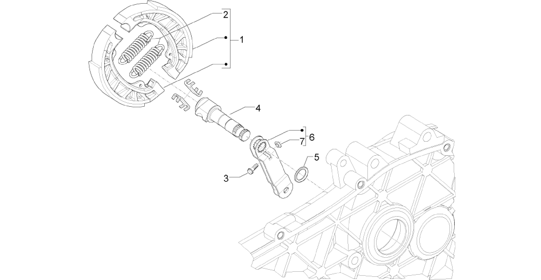 Rear brake - Brake jaw