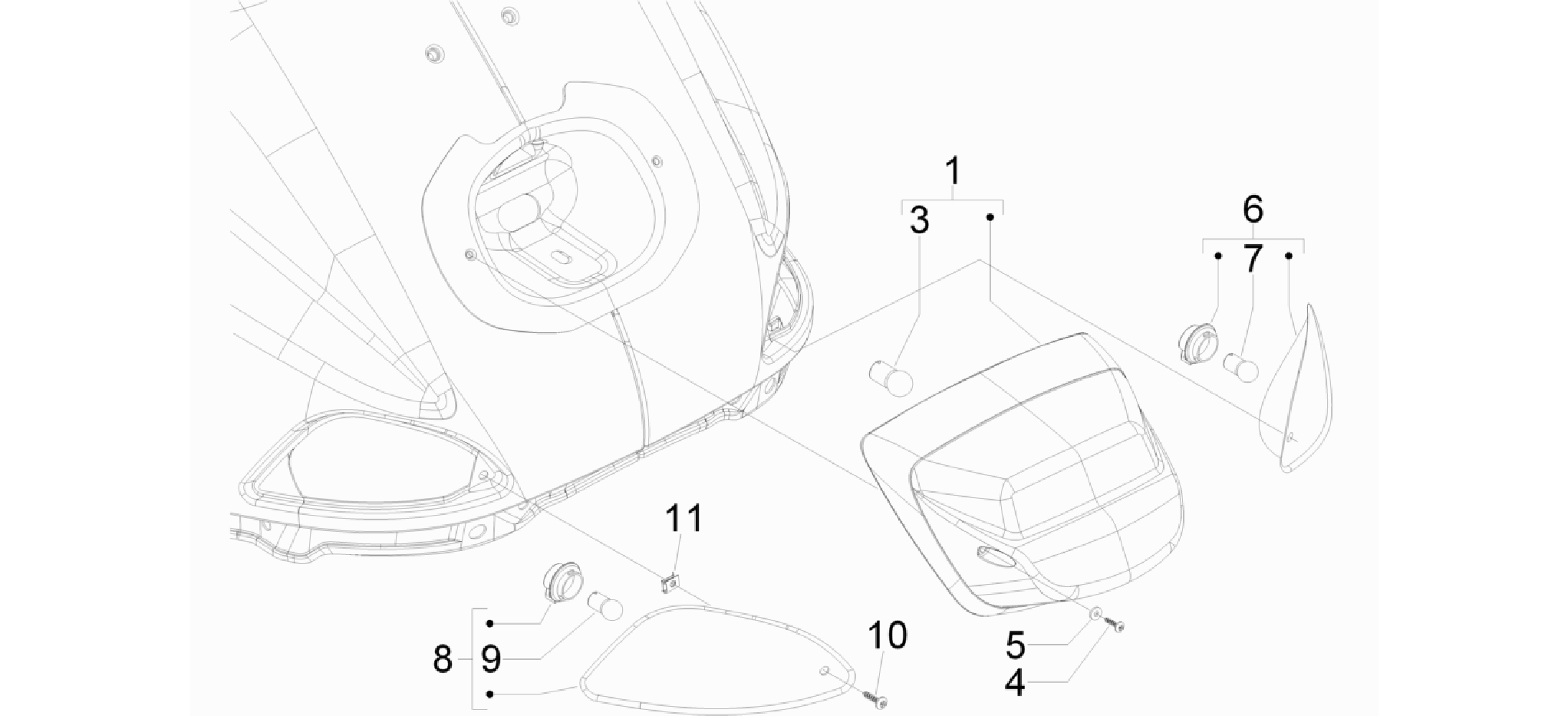 Rear headlamps - Turn signal lamps