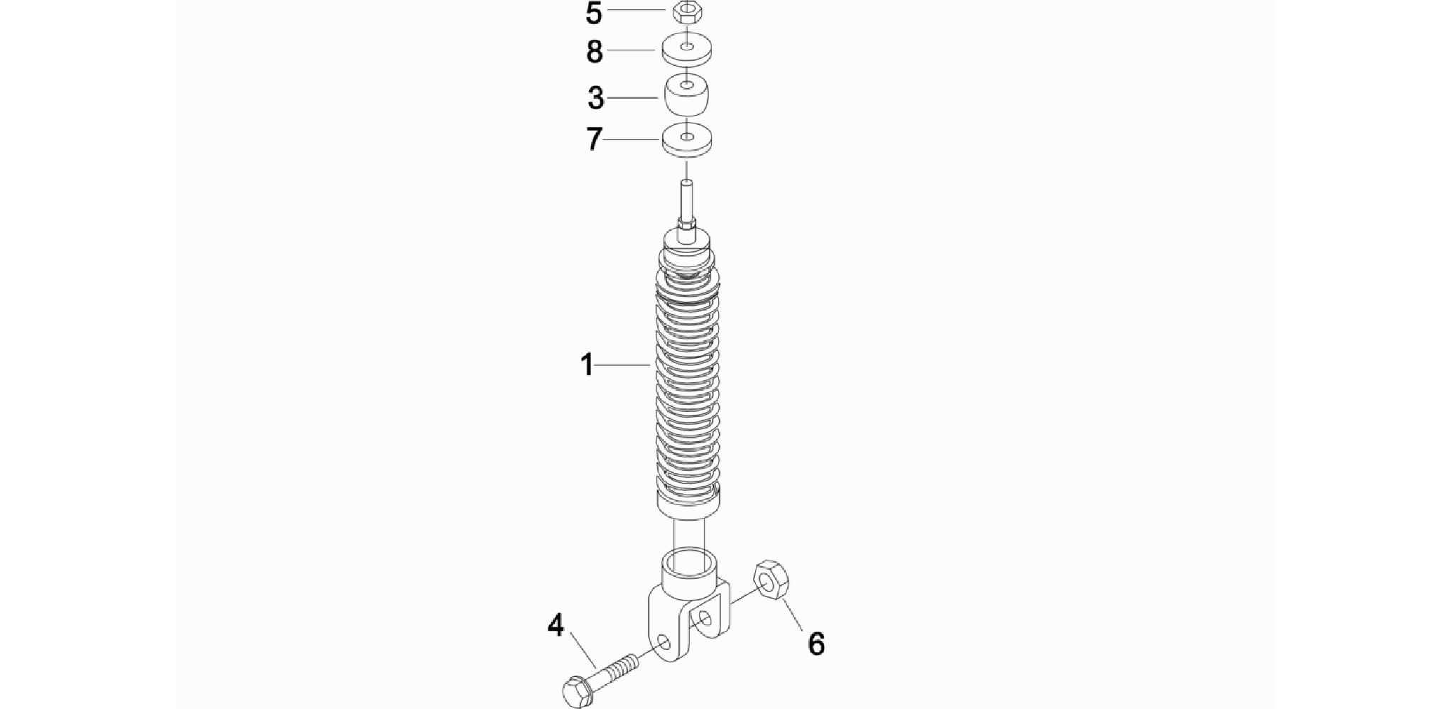 Rear suspension - Shock absorber/s