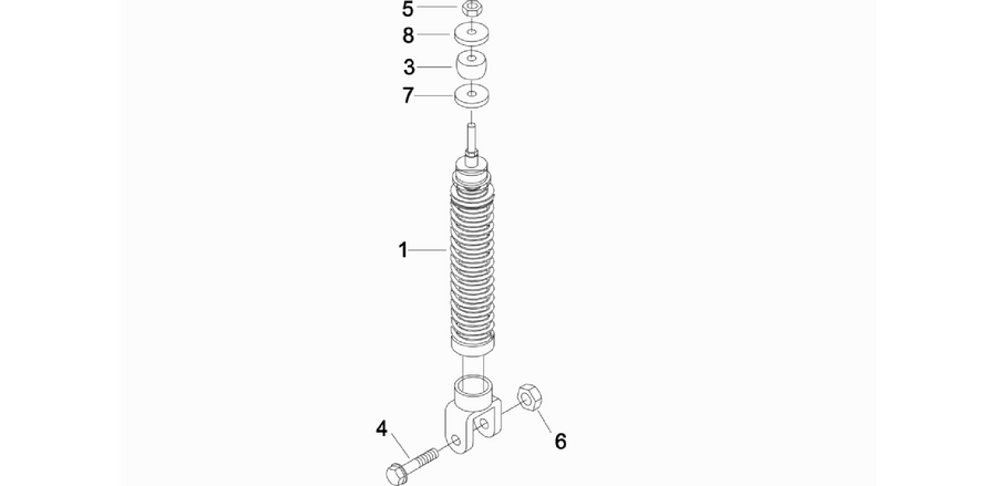 Rear suspension - Shock absorber/s
