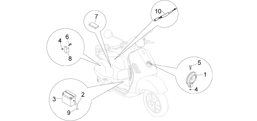 Remote control switches - Battery - Horn