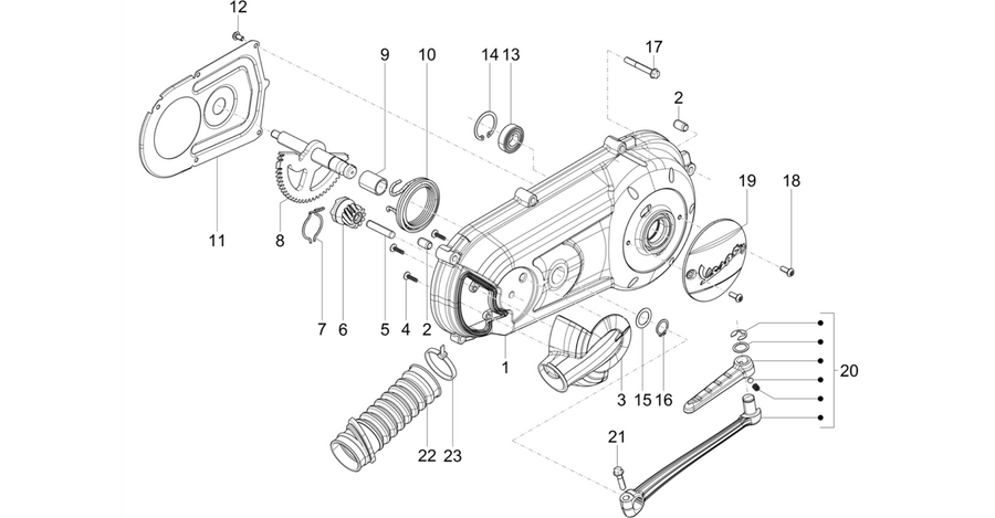 Crankcase cover - Crankcase cooling