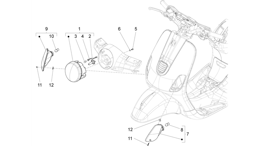 Front headlamps - Turn signal lamps