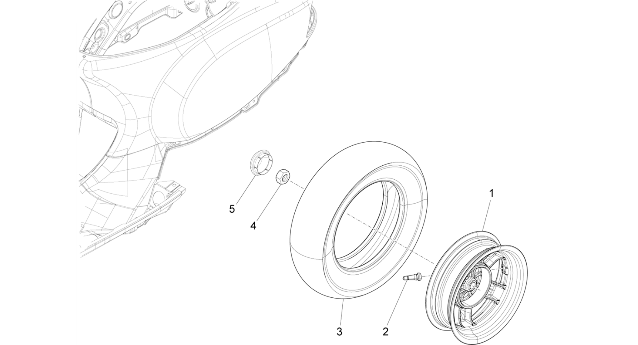 Rear wheel