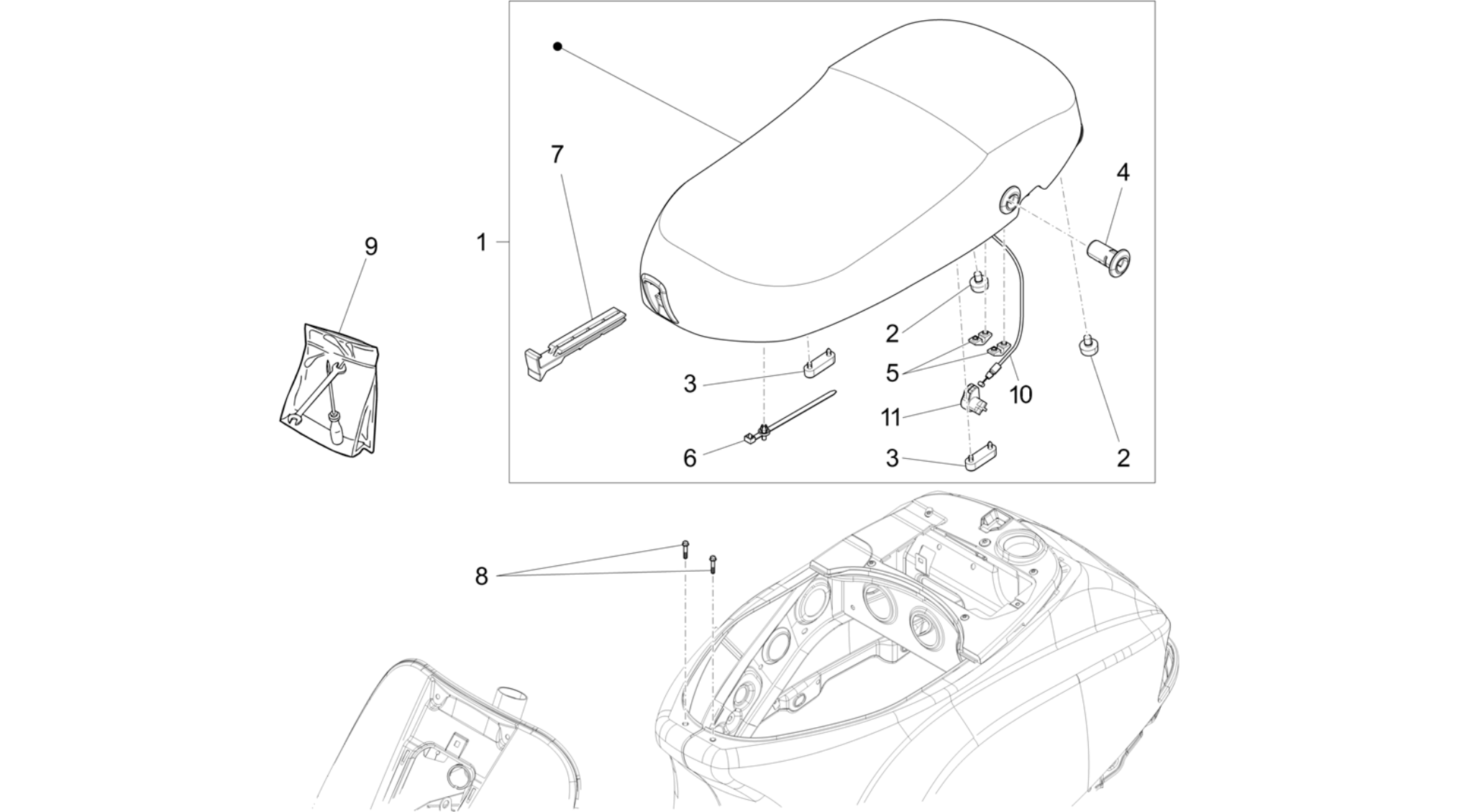 Saddle/seats
