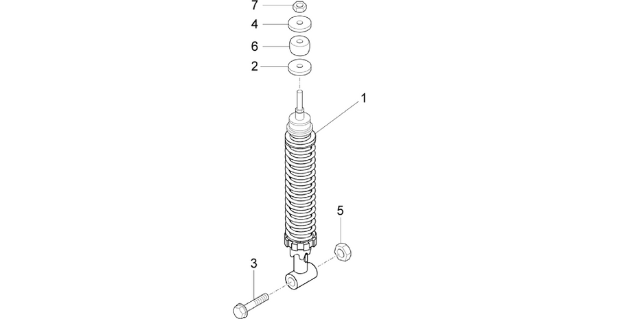 Rear suspension - Shock absorber/s