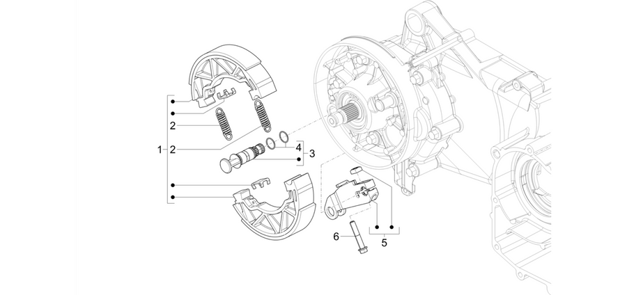 Rear brake - Brake jaw