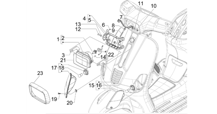 Front headlamps - Turn signal lamps