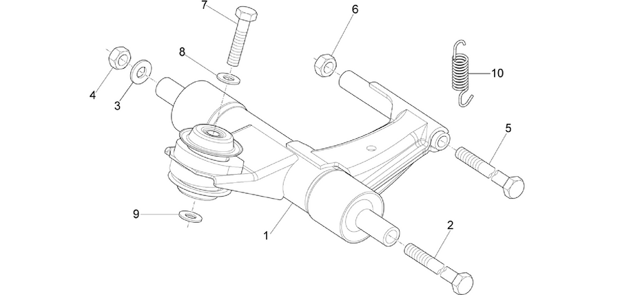 Swinging arm