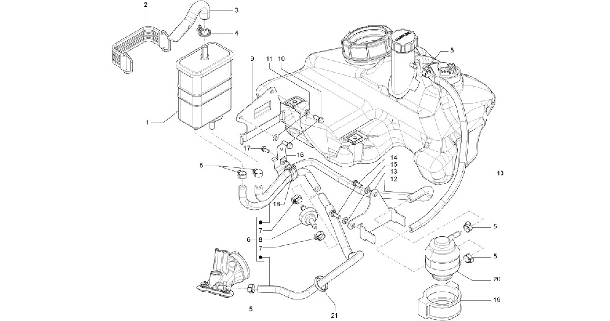 Anti-percolation system