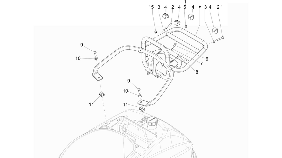 Rear luggage rack