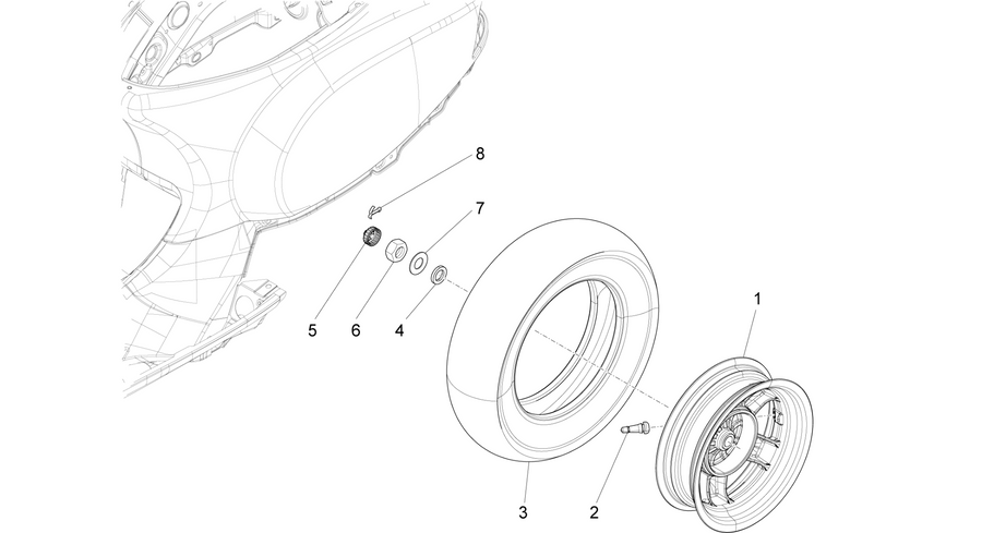 Rear wheel