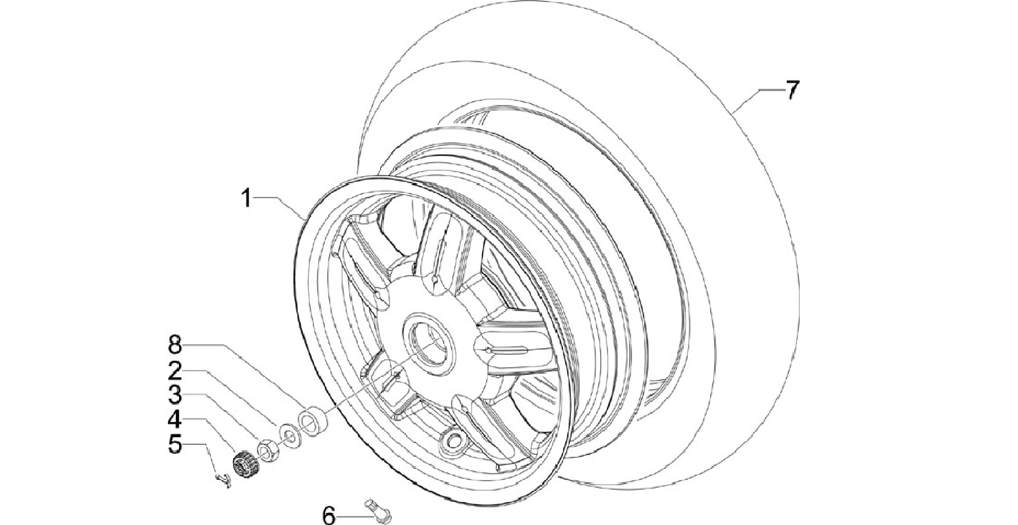 Rear wheel