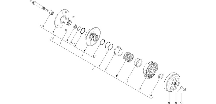 Driven pulley