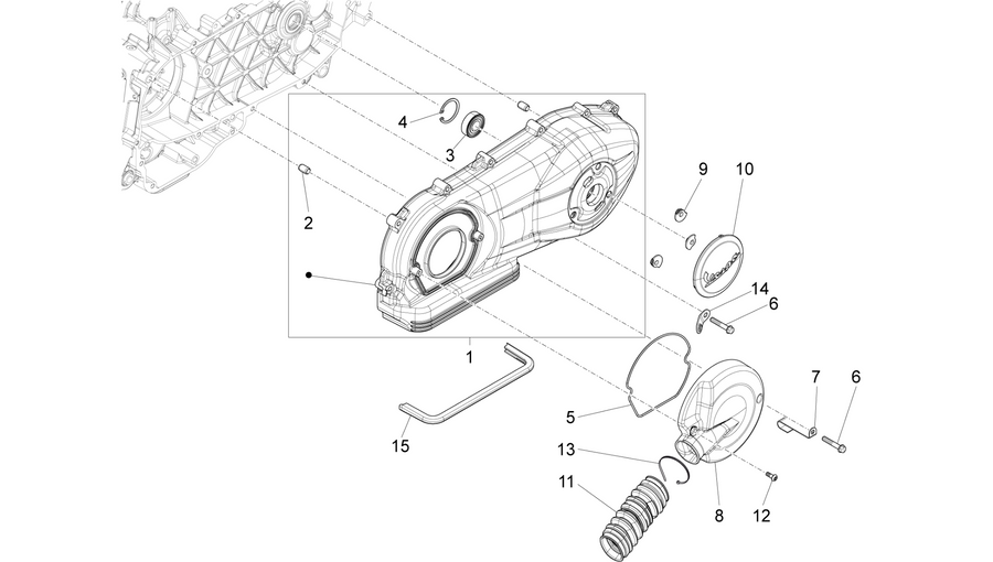 Crankcase cover - Crankcase cooling