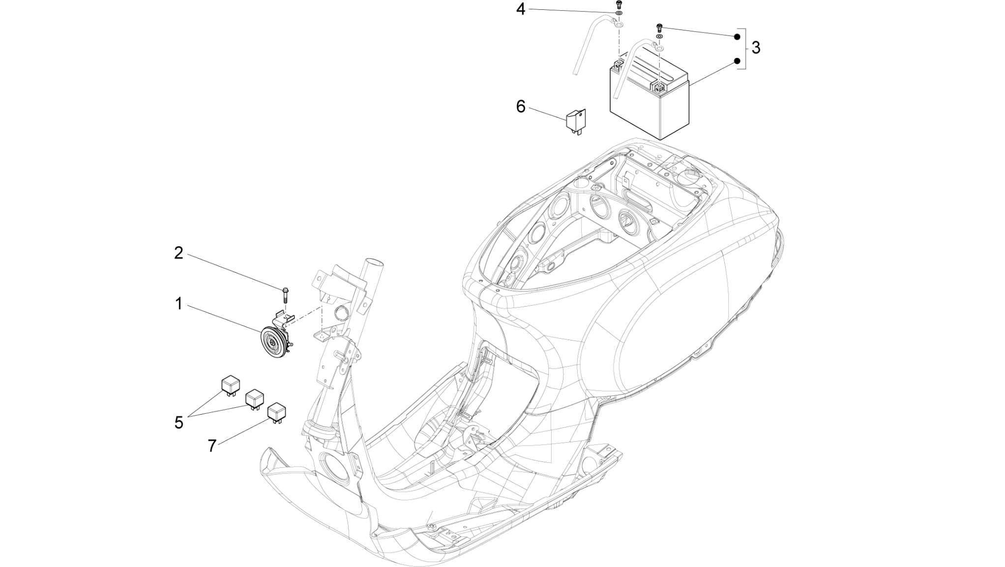 Remote control switches - Battery - Horn