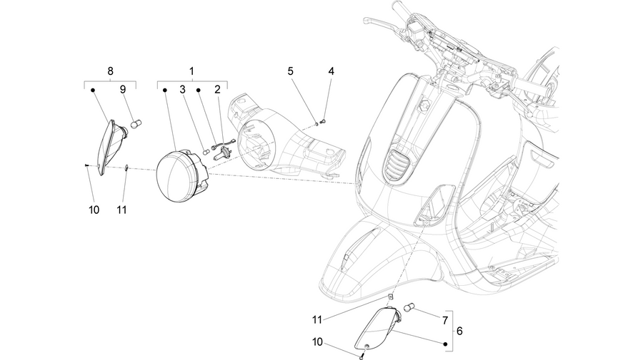 Front headlamps - Turn signal lamps