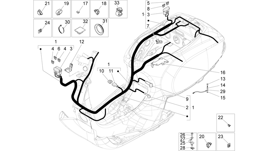 Main cable harness