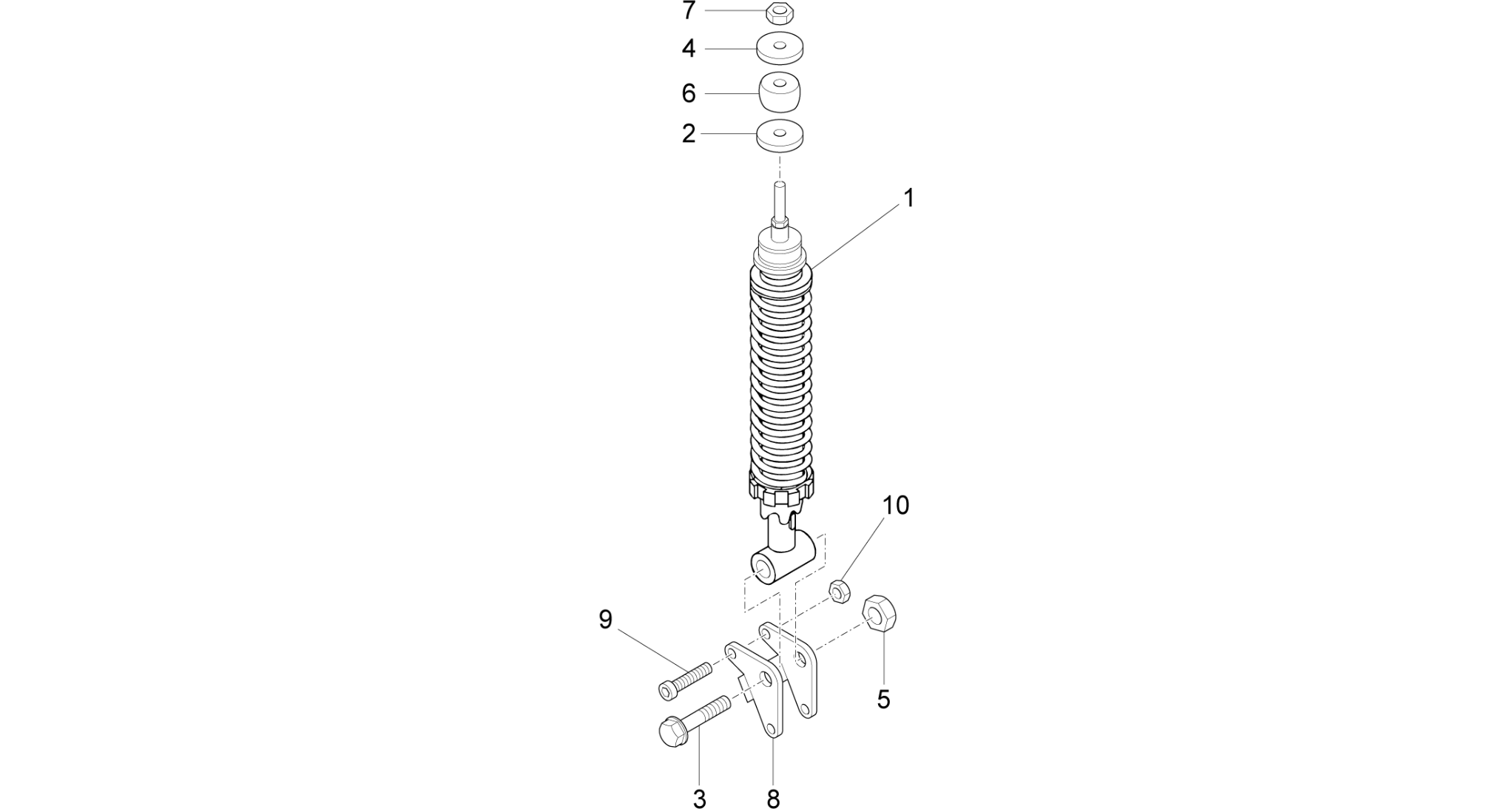 Rear suspension - Shock absorber/s