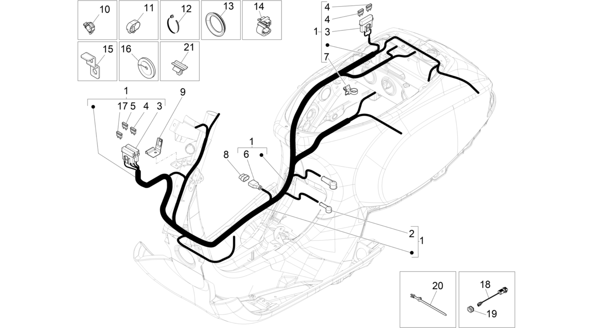 Main cable harness