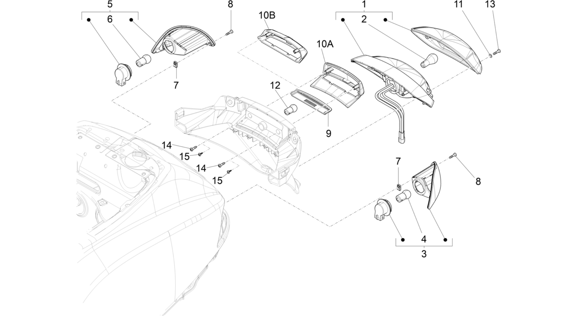 Rear headlamps - Turn signal lamps