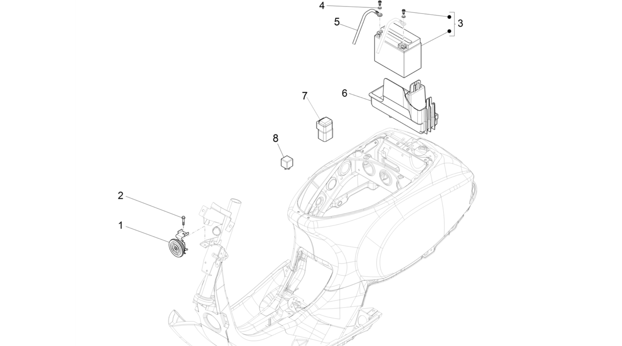 Remote control switches - Battery - Horn