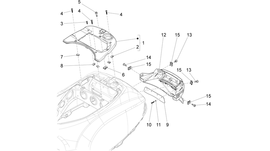 Rear cover - Splash guard