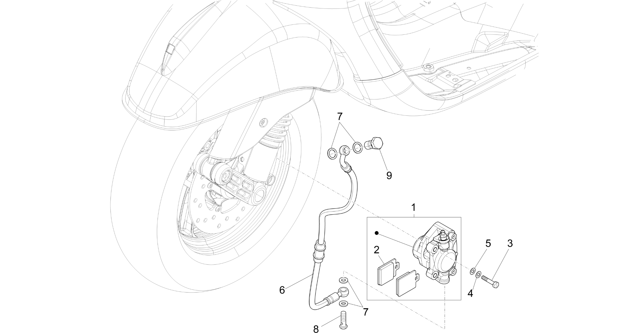 Brakes pipes - Calipers
