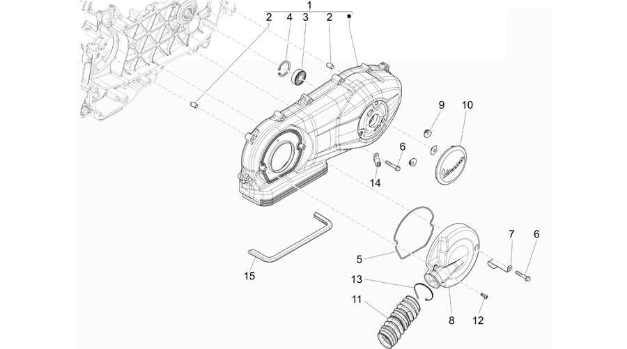Crankcase cover - Crankcase cooling